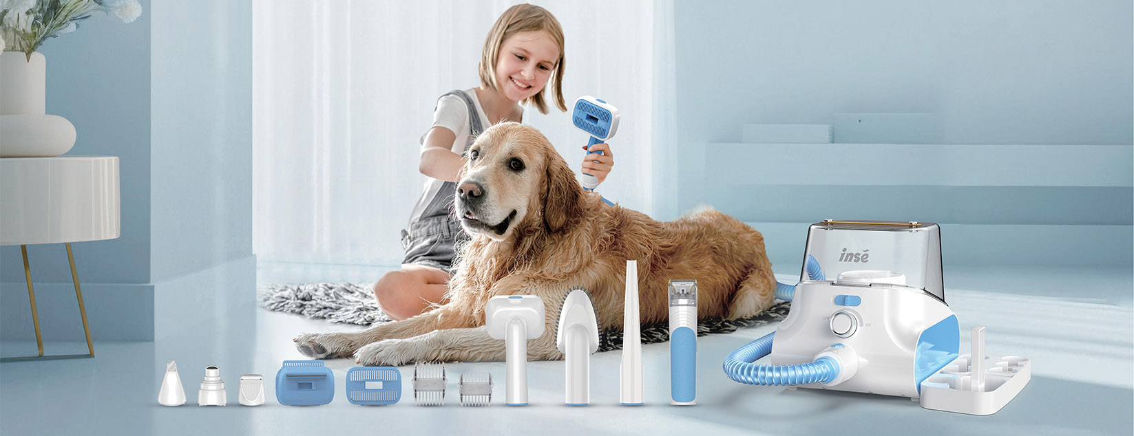 Pet-Grooming-Vacuum-Golden-Retriever